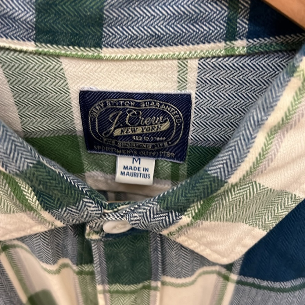 J Crew medium plaid flannel - Picture 2 of 2
